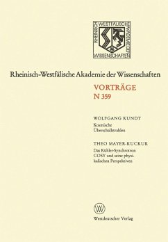 Cover Kosmische Überschallstrahlen. Das Kühler-Synchrotron COSY und seine physikalischen Perspektiven (eBook, PDF)