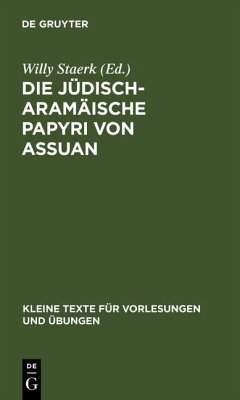 Cover Die jüdisch-aramäische Papyri von Assuan (eBook, PDF)