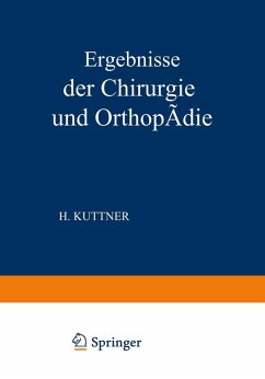 Cover Ergebnisse der Chirurgie und Orthopädie (eBook, PDF)
