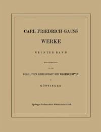 Carl Friedrich Gauss Werke (eBook, PDF) - Gauß, Carl Friedrich