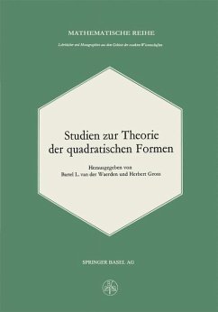 Cover Studien zur Theorie der quadratischen Formen (eBook, PDF)