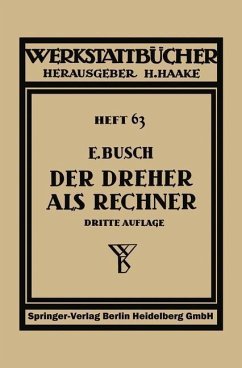 Der Dreher als Rechner (eBook, PDF) - Busch, Ernst