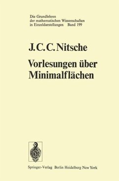Vorlesungen über Minimalflächen (eBook, PDF) - Nitsche, J. C. C.