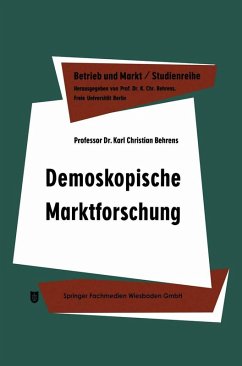 Demoskopische Marktforschung (eBook, PDF) - Behrens, Karl Christian