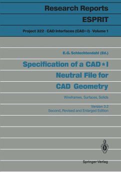 Specification of a CAD * I Neutral File for CAD Geometry (eBook, PDF)