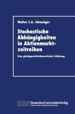 Stochastische Abhängigkeiten in Aktienmarktzeitreihen (eBook, PDF) - Schwaiger, Walter S. A.
