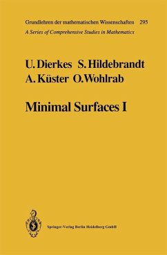 Minimal Surfaces I (eBook, PDF) - Dierkes, Ulrich; Hildebrandt, Stefan; Küster, Albrecht; Wohlrab, Ortwin