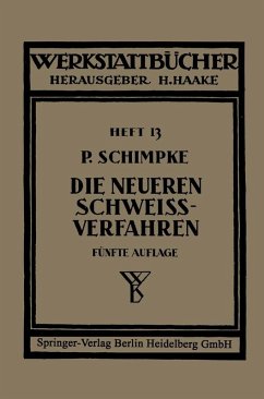 Cover Die neueren Schweißverfahren (eBook, PDF)