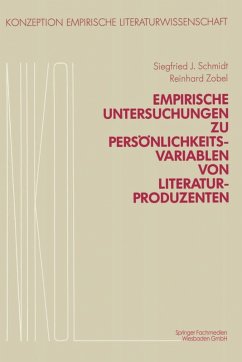 Cover Empirische Untersuchungen zu Persönlichkeitsvariablen von Literaturproduzenten (eBook, PDF)