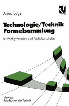 Cover Technologie/Technik Formelsammlung (eBook, PDF)