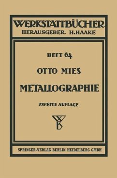 Metallographie (eBook, PDF) - Mies, Otto