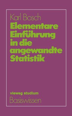 Elementare Einführung in die angewandte Statistik (eBook, PDF) - Bosch, Karl
