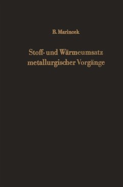 Cover Stoff- und Wärmeumsatz metallurgischer Vorgänge (eBook, PDF)