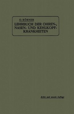 Cover Lehrbuch der Ohren-, Nasen- und Kehlkopf-Krankheiten (eBook, PDF)