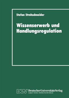 Cover Wissenserwerb und Handlungsregulation (eBook, PDF)