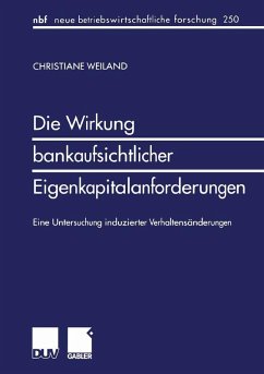 Cover Die Wirkung bankaufsichtlicher Eigenkapitalanforderungen (eBook, PDF)