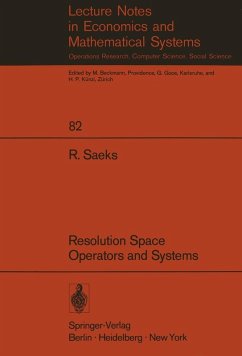 Resolution Space, Operators and Systems (eBook, PDF) - Saeks, R.