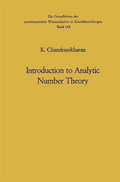 Introduction to Analytic Number Theory (eBook, PDF) - Chandrasekharan, Komaravolu