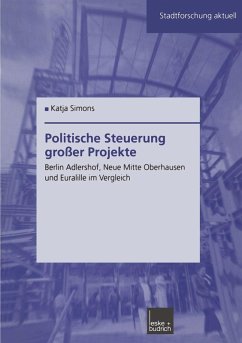 Cover Politische Steuerung großer Projekte (eBook, PDF)