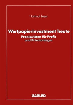 Wertpapierinvestment heute (eBook, PDF) - Leser, Hartmut