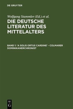 'A solis ortus cardine' - Colmarer Dominikanerchronist (eBook, PDF)