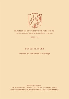 Probleme des elektrischen Durchschlags (eBook, PDF) - Flegler, Eugen