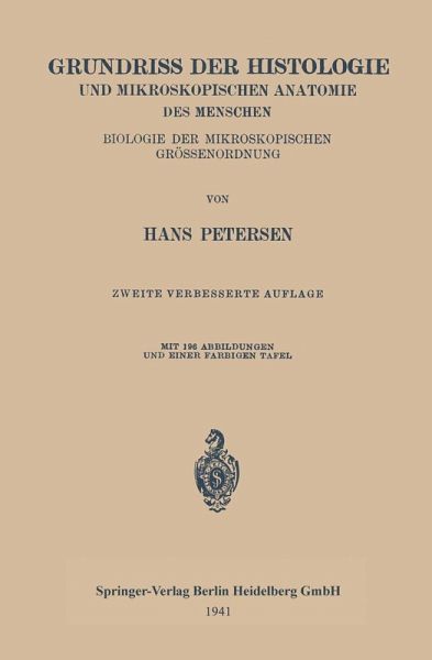 Grundriss der Histologie und Mikroskopischen Anatomie des Menschen (eBook, PDF) Grundriss der Histologie und Mikroskopischen Anatomie des Menschen (eBook, PDF)