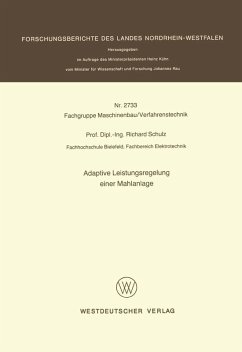 Cover Adaptive Leistungsregelung einer Mahlanlage (eBook, PDF)