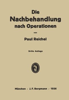Cover Die Nachbehandlung nach Operationen (eBook, PDF)