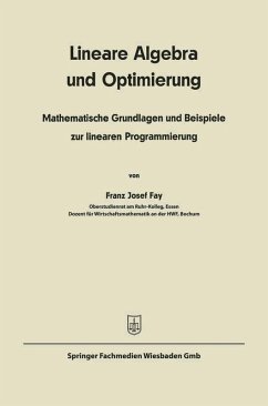 Cover Lineare Algebra und lineare Optimierung (eBook, PDF)
