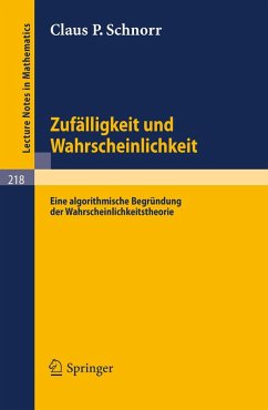 Zufälligkeit und Wahrscheinlichkeit (eBook, PDF) - Schnorr, Claus P.