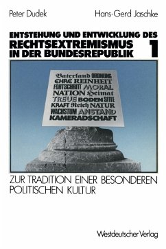 Entstehung und Entwicklung des Rechtsextremismus in der Bundesrepublik (eBook, PDF) - Jaschke, Hans-Gerd