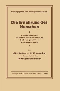 Cover Die Ernährung des Menschen (eBook, PDF)