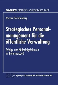 Strategisches Personalmanagement für die öffentliche Verwaltung (eBook, PDF) - Korintenberg, Werner