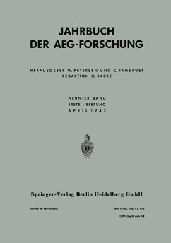 Jahrbuch der AEG-Forschung (eBook, PDF) - Schmideck, Anton J.