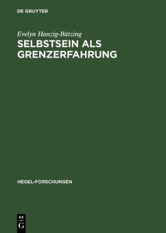 Selbstsein als Grenzerfahrung (eBook, PDF) - Hanzig-Bätzing, Evelyn