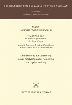 Cover Untersuchung zur Darstellung neuer Katalysatoren für Reforming und Hydrocracking (eBook, PDF)