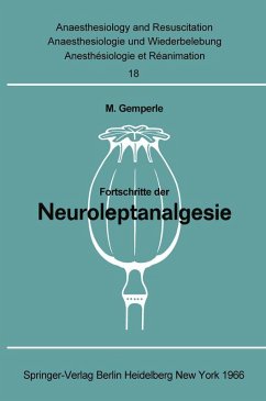 Cover Fortschritte der Neuroleptanalgesie (eBook, PDF)