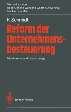 Cover Reform der Unternehmensbesteuerung (eBook, PDF)