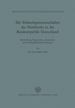 Die Einkaufsgenossenschaften des Handwerks in der Bundesrepublik Deutschland (eBook, PDF) - Brink, Hans-Jürgen
