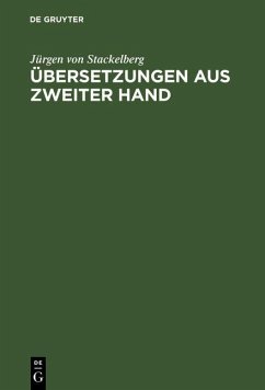 Cover Übersetzungen aus zweiter Hand (eBook, PDF)