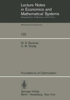 Foundations of Optimization (eBook, PDF) - Bazaraa, M. S.; Shetty, C. M.