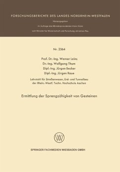 Cover Ermittlung der Sprengzähigkeit von Gesteinen (eBook, PDF)