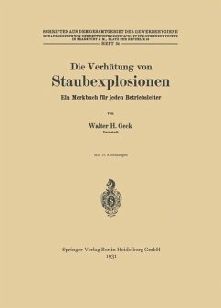 Cover Die Verhütung von Staubexplosionen (eBook, PDF)
