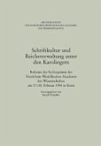 Schriftkultur und Reichsverwaltung unter den Karolingern (eBook, PDF)