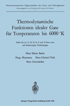 Thermodynamische Funktionen idealer Gase für Temperaturen bis 6000 °K (eBook, PDF) - Baehr, Hans Dieter