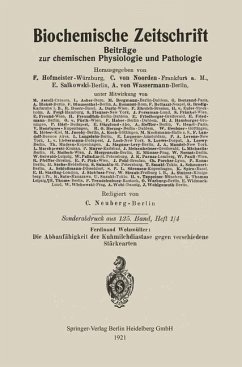 Cover Die Abbaufähigkeit der Kuhmilchdiastase gegen verschiedene Stärkearten (eBook, PDF)