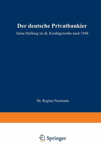 Der deutsche Privatbankier (eBook, PDF) Der deutsche Privatbankier (eBook, PDF)