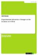 Experimental phonetics. Changes in the... - Bild 1