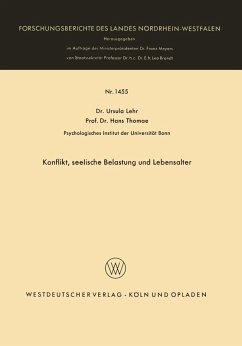 Cover Konflikt, seelische Belastung und Lebensalter (eBook, PDF)